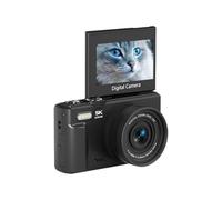 HEEZOU Fotocamera Vlog 5K 75MP Con Schermo da 3 pollici 180 ° Zoom 18X WiFi e messa a fuoco automatica Luce integrata per principianti Zoom WiFi Vlog Camera