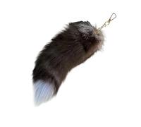 HEEZOU Lusso Grande Coda Portachiavi 35 centimetri Morbido Peluche Appeso Ciondolo Per La Decorazione Della Borsa Chiave Dell'automobile Del Raccoglitore Accessori Della Borsa Cosplay Animale, D