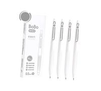 HEEZOU Set di 4 penne a sfera ergonomiche da 0,5 mm, gel nero, sollievo dalla pressione, per studenti e professionisti, si illuminano al buio