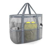 HEFEI XUJIE DIANPU Borse mare donna, Grande Borse Spiaggia con e Tasche Impermeabile, Borsa Mare Donna, Beach Tote Bag Leggero Borsone a Tracolla Shopper per Viaggi Piscina Shopping Vacanze