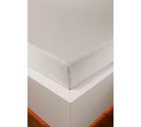 HEFEL Lenzuolo con angoli elasticizzati in jersey, 16 colori, tencel™ e cotone, 3 misure (champagne, 140-160 x 200-220 cm)