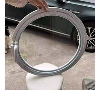 HEFJIAYCIQ Finestra Rotante Con Vetro Temperato, Finestre Per Capannone in Lega Di Alluminio Girevoli A 360°, Per Il Bagno, La Cucina, La Casetta Dei Giochi,White 3,95cm/37.3in