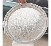 HEFJIAYCIQ Finestra Rotante Con Vetro Temperato, Finestre Per Capannone in Lega Di Alluminio Girevoli A 360°, Per Il Bagno, La Cucina, La Casetta Dei Giochi,White 2,35cm/13.7in