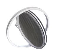 HEFJIAYCIQ Finestre Rotanti in Vetro Temperato, Finestre Di Ventilazione in Lega Di Alluminio Girevoli A 360 Gradi, Per Il Bagno, La Cucina, La Decorazione Della Casa Da Gioco,White 1,35cm/13.7in