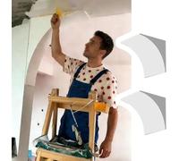 HEFJIAYCIQ Kit da 2 pezzi per arco da porta arrotondato, Kit per arco semicircolare arrotondato in schiuma preformata per porte interne, Aggiungi angoli arrotondati,Bianca,26.5x26.5x26.5cm