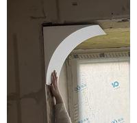 HEFJIAYCIQ Kit Di 2 Archi Rotondi Per Porte, Forma in Schiuma Pre-Curvata Fai-Da-Te Per Porte Ad Arco, Modanatura Ad Arco Pre-Curvata Per Il Bordo Del Telaio Della Porta,Bianca,20x24x24cm