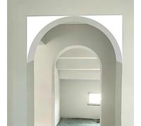 HEFJIAYCIQ Kit Fai Da Te Di Modanature Ad Arco Per Interni, Modanatura Ad Arco in Schiuma Precurvata A Semicerchio Per Angoli, Kit Universale Per Angoli Arrotondati,Bianca,12x20x20cm