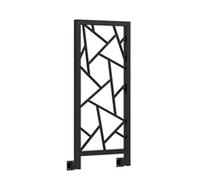 HEFJIAYCIQ Kit Ringhiera in Ferro Metallico, Montanti Per Terrazza E Ringhiera Per Portico, Per Sistema Di Ringhiere Fai Da Te Per Interni Ed Esterni,Black 6,40x85cm
