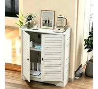 HEFJIAYCIQ Mobile Per Router Wifi Con Sportello A Griglia, Mobile Indipendente in PVC Con Ripiano Regolabile, Scatola Nascondi Cavi Per Soggiorno, Ingresso, Corridoio,White 2,60x30x75cm