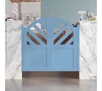 HEFJIAYCIQ Porte A Battente Per Saloon E Caffè, Porte A Battente in Legno Massello Con Cerniere, Per Porte, Cucine, Bar, Cantine, Verande E Scale,Blue 2,115x100cm