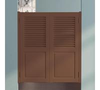 HEFJIAYCIQ Porte A Battente, Porte Saloon in Legno Con Chiusura Automatica E Cerniere, Per Porte, Bar, Cucine E Arredamento,Marrone,130x90cm