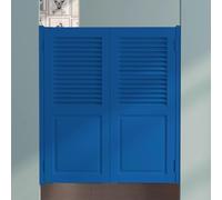 HEFJIAYCIQ Porte A Battente, Porte Saloon in Legno Con Chiusura Automatica E Cerniere, Per Porte, Bar, Cucine E Arredamento,Blue 2,80x100cm