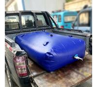 HEFJIAYCIQ Sacca Di Stoccaggio Dell'acqua, Serbatoio A Sacca Pieghevole E Portatile, Per Campeggio, Camion, Camper, Emergenze, Attività All'aperto,Blu,140L/0.8x0.6x0.3m