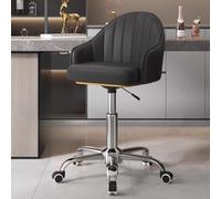 HEFJIAYCIQ Sedia Ergonomica Girevole Da Ufficio, Sedia Girevole Da Ufficio Per L'ufficio Domestico, Supporto Per La Schiena Per Lavorare, Studiare, Giocare E Rilassarsi,Nero,44~56cm