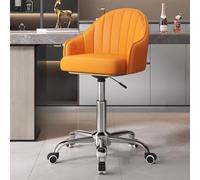 HEFJIAYCIQ Sedia Ergonomica Girevole Da Ufficio, Sedia Girevole Da Ufficio Per L'ufficio Domestico, Supporto Per La Schiena Per Lavorare, Studiare, Giocare E Rilassarsi,Orange yellow,44~56cm