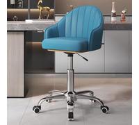 HEFJIAYCIQ Sedia Ergonomica Girevole Da Ufficio, Sedia Girevole Da Ufficio Per L'ufficio Domestico, Supporto Per La Schiena Per Lavorare, Studiare, Giocare E Rilassarsi,Blu,44~56cm