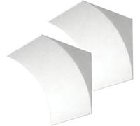 HEFJIAYCIQ Set Di 2 Kit Di Archi Arrotondati Per Porte Da Interno, Modanature Ad Arco Precurvate Per Telai Di Porte, Elegante Kit Fai Da Te in Schiuma A Semicerchio,Bianca,19x20x20cm