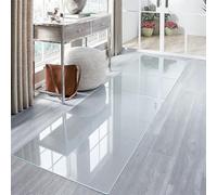 HEFJIAYCIQ Tappeto in Vinile Trasparente Dello Spessore Di 1,0 mm, Tappetino Protettivo Impermeabile in Plastica, Per Cucina E Aree Ad Alto Traffico,Clear,130x750cm(51x295inch)