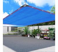 HEFJIAYCIQ Telo Ombreggiante Per Esterni, Rete Resistente Ai Raggi UV Per La Serra Di Piante Di Fiori Da Giardino, Materiale HDPE Resistente Al Calore Con Gommini Rinforzati,Blu,5x9m