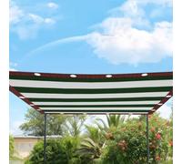 HEFJIAYCIQ Telo Ombreggiante Per Giardino, Telo Di Copertura Per Pergola Con Gommini, Per Patio, Piante, Cortile E Serra,Dark green,2x10m