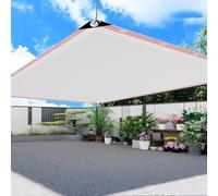 HEFJIAYCIQ Telo Ombreggiante Per Il Sole Con Occhielli Rinforzati, Durevole Maglia Pergola Patio Prato Sun Cloth, Rete Ombreggiante Sunblock Per Piante Da Giardino All'aperto,Bianca,5x9m