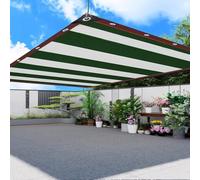 HEFJIAYCIQ Telo Ombreggiante Verde Scuro, Telo in Rete Resistente Con Occhielli, Rete Ombreggiante Per Piante Serra Pergola Esterna,Dark green,5x9m