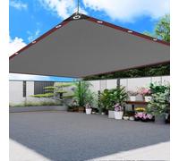 HEFJIAYCIQ Telo Parasole Grigio, Rete Parasole Con Gommini Di Rinforzo, Per La Copertura Della Pergola Da Giardino Del Patio All'aperto,Grigio,3x5m