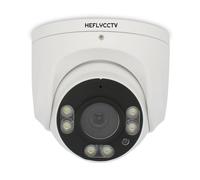 HEFLYCCTV 5MP Caméra de Surveillance Extérieure PoE Dôme avec Détection Personne, Caméra IP avec Etanche IP67, Fente pour Carte microSD, Vision Nocturne IR à 30m, Support Audio