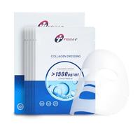 Hefo Maschera facciale al collagene per il viso, sterile, lenitiva in caso di allergie cutanee, post-laser e cura IPL, guarigione delle ferite, 5 pezzi (classe 10K Cleanroom, >1500μg/ml Triple-Helix