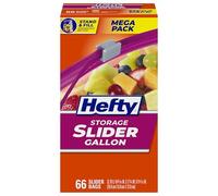 Hefty - Sacchetti con zip, 3 L, 66 pezzi