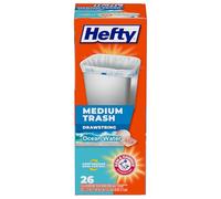 Hefty Sacchetti della spazzatura medi, profumo di acqua dell'oceano, 8 galloni, 26 pezzi