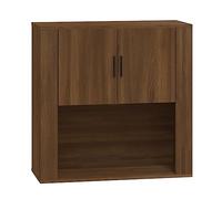 HEFZGDB Armadio da parete marrone effetto rovere, 80 x 33 x 80 cm, in legno, per buffet, cucina, buffet, cucina, cucina, dessert, negozio, caffetteria, soggiorno