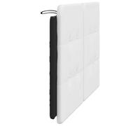 HEFZGDB Cuscino Testiera Bianco e Nero 140 cm in Similpelle per Letto Matrimoniale e Una Piazza e Mezza