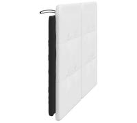 HEFZGDB Cuscino Testiera Nero e Bianco 120 cm in Similpelle per Letto Matrimoniale e Una Piazza e Mezza