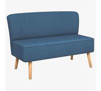 HEFZGDB Divano in tessuto, 117 x 55,5 x 77 cm, blu, da balcone, da giardino, per esterni, adatto per terrazza, piscina e giardino