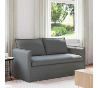 HEFZGDB Divano moderno dal design ergonomico, divano rettangolare modulare per soggiorno e camera da letto in grigio scuro con struttura in metallo, cuscini in schiuma e fibra e divano in tessuto