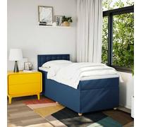 HEFZGDB Letto matrimoniale a molle con materasso blu, 90 x 190 cm, in tessuto, letto matrimoniale, letto per gli ospiti, letto singolo, per soggiorno, alberghi, camera da letto