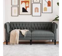 HEFZGDB Moderno divano Chesterfield per accoglienti riunioni di famiglia con braccioli arrotolati e superfici con bottoni, in poliestere resistente e durevole, dal design moderno, comodo divano