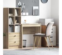 HEFZGDB Scrivania in rovere Sonoma, 70 x 40 x 76 cm, robusta, con pratico cassetto per l'organizzazione del posto di lavoro e design minimalista, durevole