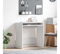 HEFZGDB Scrivania per computer bianca in legno compatta, rettangolare, organizer da ufficio, scrivania ergonomica, durevole, postazione di lavoro per lavorare e studiare in modo efficiente