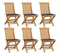 HEFZGDB Sedia da giardino pieghevole in legno di teak massiccio con cuscino, resistente alle intemperie e facile da pulire, pieghevole per risparmiare spazio, portata 110 kg