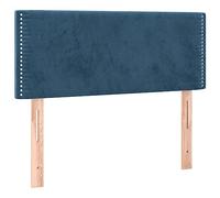 HEFZGDB Testiera imbottita da parete, in velluto, colore blu scuro, 100 x 5 x 78/88 cm, per hotel, camera da letto, albergo, camera degli ospiti