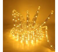 HEGEHE - 220V Striscia LED da esterno [9m, Giallo], IP67 Impermeabile Flessibile, 36 LEDs/m Tubo LED da interno, Illuminazione a 360°, Decorazione per casa e negozio