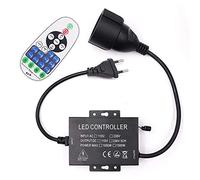 HEGEHE Dimmer universale 220 V, telecomando RF 23 tasti + controller 1500 W, modello generale per striscia LED 220 V, lampadine LED/luce artificiale