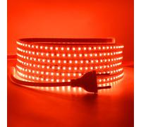 HEGEHE - Striscia LED 220V [2M, Rosso], Impermeabile IP65, SDM2838, 120 LEDs/m Nastri LED Tagliabile e Flessibile CRI85+, Decorazione per Casa e Negozio