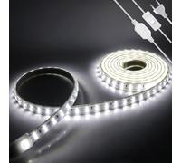 HEGEHE - Striscia LED 220V con On/Off [3 metri, Bianco 6000-6500K], IP65 Impermeabile Flessibile, 120 LED/m SMD2835 Nastri LED CRI85+, Può essere tagliata ogni 20cm, Illuminazione Casa