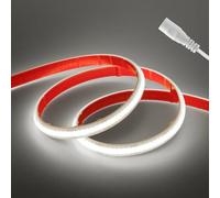 HEGEHE - Striscia LED COB 12V autoadesiva, 320 LED/m Striscia LED FCOB flessibile impermeabile IP68, Progetti di illuminazione per interni ed esterni [3m, Bianco 6000K]