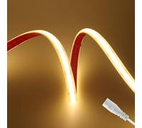 HEGEHE - Striscia LED COB 12V Autoadesiva, Striscia LED FCOB Flessibile Impermeabile IP68 da 320 LED/m, Progetti di Illuminazione per Interni ed Esterni [2m, Bianco Caldo 3000K]