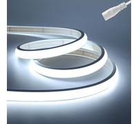 HEGEHE - Striscia LED COB dimmerabile 12V, 2m/6.56ft Luce Bianca 6000K Striscia LED Super Luminosa FCOB CIR90+, IP65 Impermeabile Flessibile Tagliabile Illuminazione Domestica Fata Luce