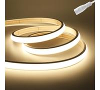 HEGEHE - Striscia LED COB dimmerabile 12V, 7m/22.9FT Bianco Naturale 4000K Striscia LED FCOB Super Luminosa CIR90+, IP65 Impermeabile Flessibile Tagliabile Illuminazione Domestica Fata Luce